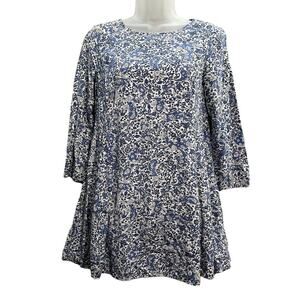 Old Navy Womens Floral Dress Blue and White Size XSmall